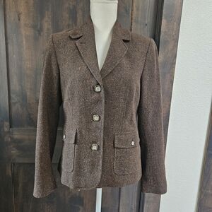 L.L. Bean Brown Blazer - Wool Blend